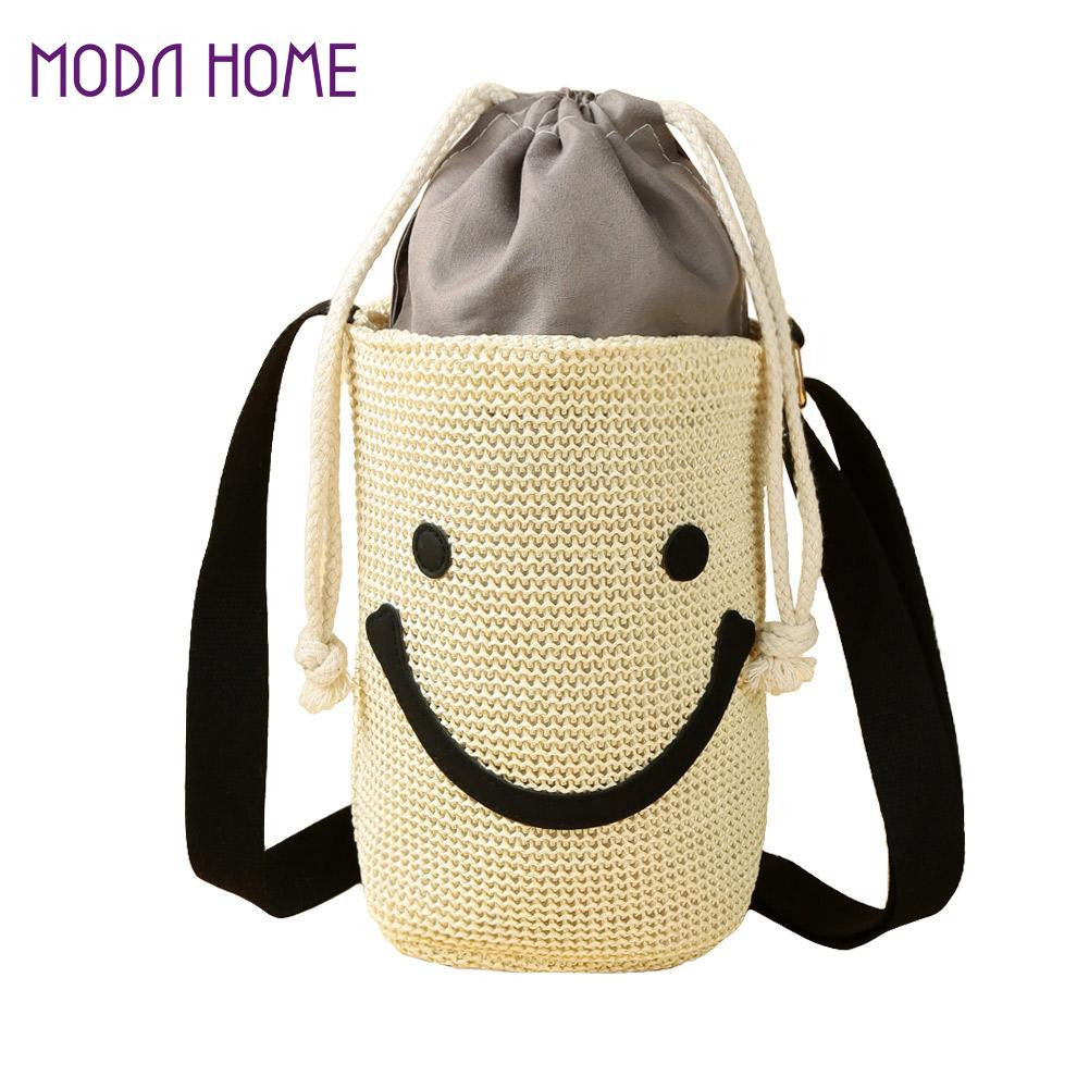 desinger smile pattern women messenger bags crossbody beach shoulder bag girls cute small travel messenger bags TIML66