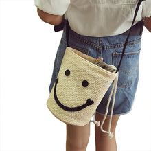 desinger smile pattern women messenger bags crossbody beach shoulder bag girls cute small travel messenger bags TIML66