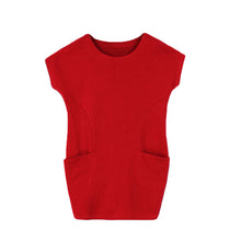 European Side Pockets Casual Dress High Street O Neck Short Sleeve Loose Dress Vestidos TIML66 TIML66