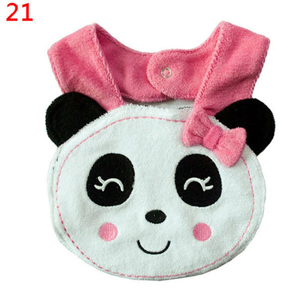 Baby Bibs Animals Waterproof Cotton Saliva Towel Kids Infant Lunch BibJFY66