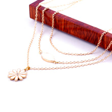 multilayer gold plated statement necklace choker pendant jewelry for women gift girls TIML66