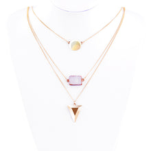 multilayer gold plated statement necklace choker pendant jewelry for women gift girls TIML66