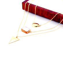 multilayer gold plated statement necklace choker pendant jewelry for women gift girls TIML66
