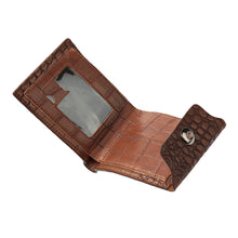 Men Wallets PU Leather Crocodile Emboss Purse With ID Credit Card Holder BlackCoffee Invisible Fastenings Carteira TIML66 TIML66