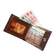 Men Wallets PU Leather Crocodile Emboss Purse With ID Credit Card Holder BlackCoffee Invisible Fastenings Carteira TIML66 TIML66