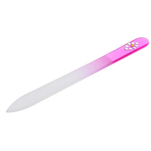 Professional Crystal Glass Nail File With Barrelled Box Polishing Tool TIML66 TIML66