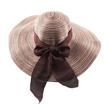 hats for women floppy hat wide brim bow ornament sun hat foldable beach cap women TIML66