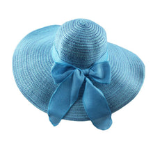 Hats Floppy Hat Wide Brim Bow Ornament Sun Hat Foldable Beach Cap Women TIML66 TIML66