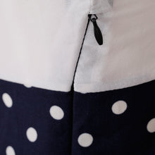 Women Chiffon Dress Deep V Neck Polka Dot Patchwork Side Zipper Long Sleeve Vestidos Femininos Mini Dress White TIML66 TIML66