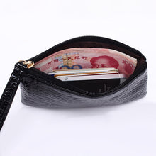 women clutch bag crocodile patent leather wrist strap zipper wallets casual coin purse dollar price TIML66