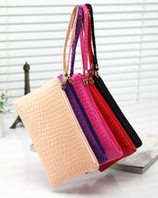 women clutch bag crocodile patent leather wrist strap zipper wallets casual coin purse dollar price TIML66
