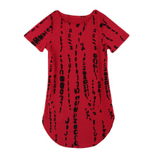 Women Dress Sexy Mini Dress Clubwear Contrast Print Curved Hem Short Sleeve Slim Fit Casual Dress TIML66 TIML66
