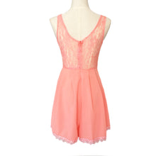 women jumpsuit lace patchwork hollow out o neck sleeveless beach playsuit romper macacao feminino pink white TIML66