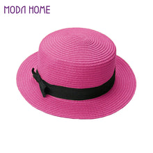Women Lady Fedora Hat Trilby Bowknot Straw fedora Panama Beach Women Hat feminino  TIML66 TIML66
