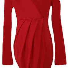 Women Sexy Dress Deep V-Neck Long Sleeve Wrap Bandage Dress Plus Size Bodycon Dress Vestidos XXXL TIML66 TIML66