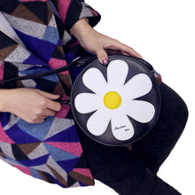 women shoulder bag pu leather sunflower zip adjustable shoulder strap crossbody bag coin purse black TIML66