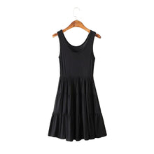 Women Two-piece Suit Bleached Crop Denim Jacket Coat Pleated Solid Vest Tank Dress Twinset Blue TIML66 TIML66
