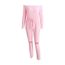 Womens Playsuits Off The Shoulder Slash Neck Casual Bodysuit Elastic Waist Cutout Club Playsuit Rompers TIML66 TIML66