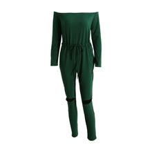 Womens Playsuits Off The Shoulder Slash Neck Casual Bodysuit Elastic Waist Cutout Club Playsuit Rompers TIML66 TIML66