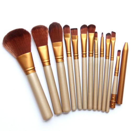 12pcsBrushes Set Foundation Face&Eye Powder Blusher Pro Pinceaux Cosmeticakeup Brush Maquiagem TIML66