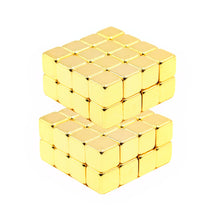 golden magnetic cubes 5 mm 4 pieces ndfeb magnets magnetic cube puzzle educational kids toys magnetic balls forchildren TIML66