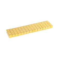 golden magnetic cubes 5 mm 4 pieces ndfeb magnets magnetic cube puzzle educational kids toys magnetic balls forchildren TIML66