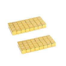 golden magnetic cubes 5 mm 4 pieces ndfeb magnets magnetic cube puzzle educational kids toys magnetic balls forchildren TIML66
