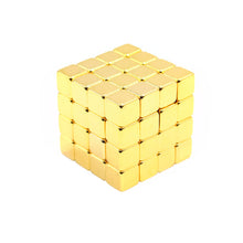 golden magnetic cubes 5 mm 4 pieces ndfeb magnets magnetic cube puzzle educational kids toys magnetic balls forchildren TIML66