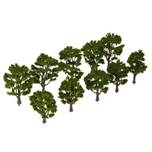 handcrafted tree model architectural model for train layout garden scenery scene wargame landscape 10pcs plastic model trees TIML66