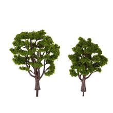 handcrafted tree model architectural model for train layout garden scenery scene wargame landscape 10pcs plastic model trees TIML66