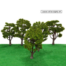 handcrafted tree model architectural model for train layout garden scenery scene wargame landscape 10pcs plastic model trees TIML66