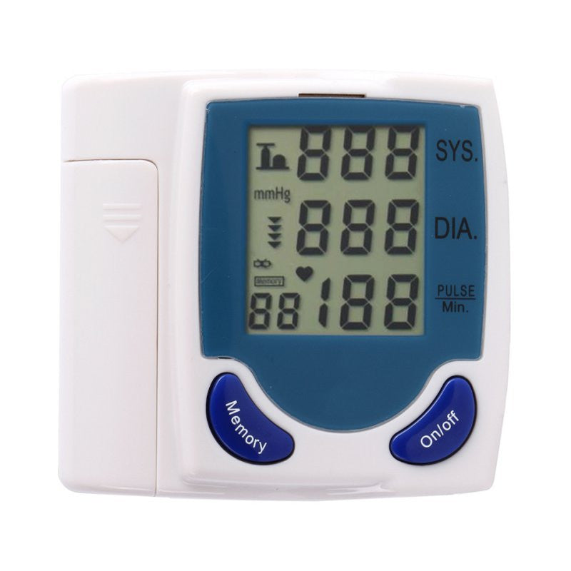 New Health Care Wrist digital lcd Blood Pressure Monitor Automatic Tonometer Meter For Measuring Pulse Rate PY7 TIML66