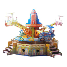 Kids Toys 3D Puzzle Amusement ParkFerris Wheel with Music and Lights 360-degree Rotating Puzzle DIY Educational Toys TIML66 TIML66