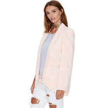 ladies women long sleeve lapel cape poncho office jacket cloak blazer suit coat TIML66