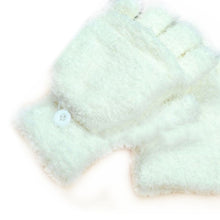 New Men Women Gloves Warm Half Finger Flip Knitted Mittens Glove 6 Colors  TIML66