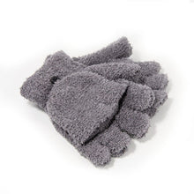 New Men Women Gloves Warm Half Finger Flip Knitted Mittens Glove 6 Colors  TIML66