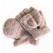 New Men Women Gloves Warm Half Finger Flip Knitted Mittens Glove 6 Colors  TIML66