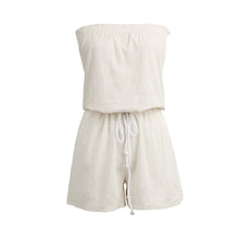 Sexy Women Jumpsuit Elastic Slash Neck Backless Self-tie Overalls Rompers Bodysuit Waist Wide Leg Casual Playsuit TIML66 TIML66