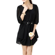 womens lady mini dress chiffon plus size women clothing office dresses roupas femininas 3xl TIML66