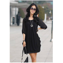 womens lady mini dress chiffon plus size women clothing office dresses roupas femininas 3xl TIML66