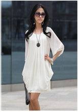 womens lady mini dress chiffon plus size women clothing office dresses roupas femininas 3xl TIML66