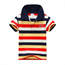 1-7Y Baby Children Boys Striped T-shirts Kids Tops S Tee Polo Shirts Clothing TIML66