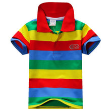 1-7Y Baby Children Boys Striped T-shirts Kids Tops S Tee Polo Shirts Clothing TIML66