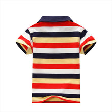 1-7Y Baby Children Boys Striped T-shirts Kids Tops S Tee Polo Shirts Clothing TIML66