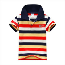 1~7 years baby children boys striped t-shirtss kids tops tee polo shirts clothing TIML66