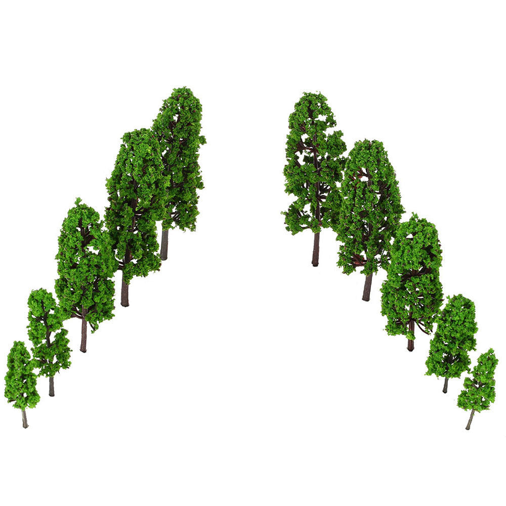 train layout green pagodo tree model garden scenery landscape architectural model diorama miniatures trees model 20pcs TIML66