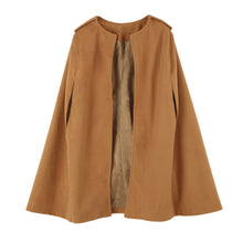 Women Coat and Jackets Batwing Cloak Loose Poncho Warm Cape Jacket Women Outerwear Overcoat CamelBlack TIML66 TIML66