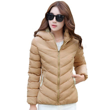 women parka long sleeve padded zipper hooded pockets outerwear plus size warm slim thick women coat l xxxl TIML66
