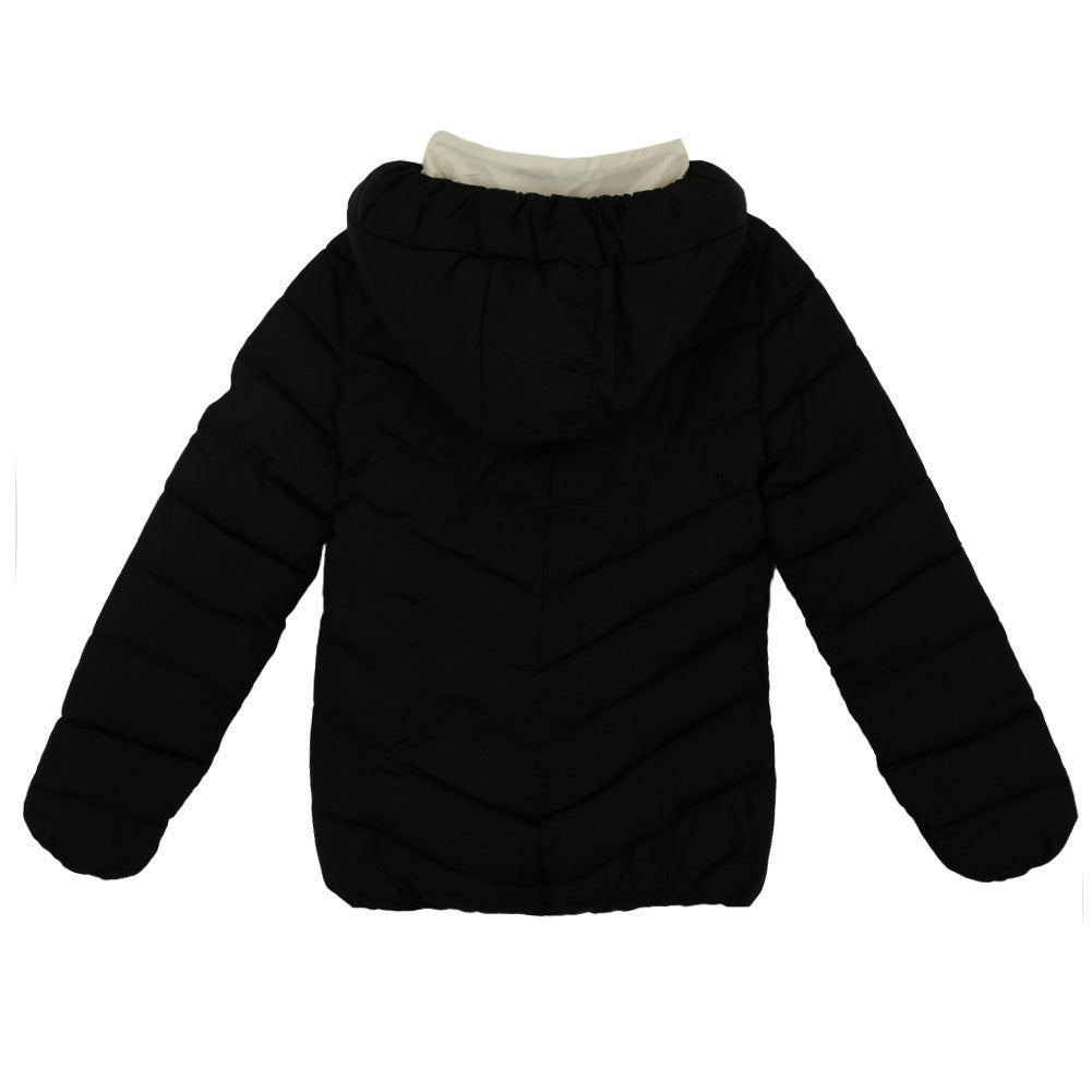 women parka long sleeve padded zipper hooded pockets outerwear plus size warm slim thick women coat l xxxl TIML66