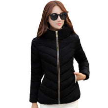 women parka long sleeve padded zipper hooded pockets outerwear plus size warm slim thick women coat l xxxl TIML66